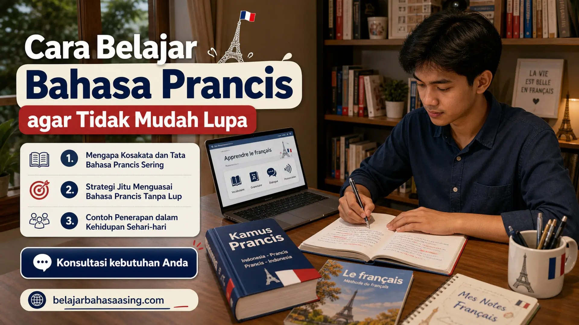 belajar bahasa asing - Cara Belajar Bahasa Prancis agar Tidak Mudah Lupa