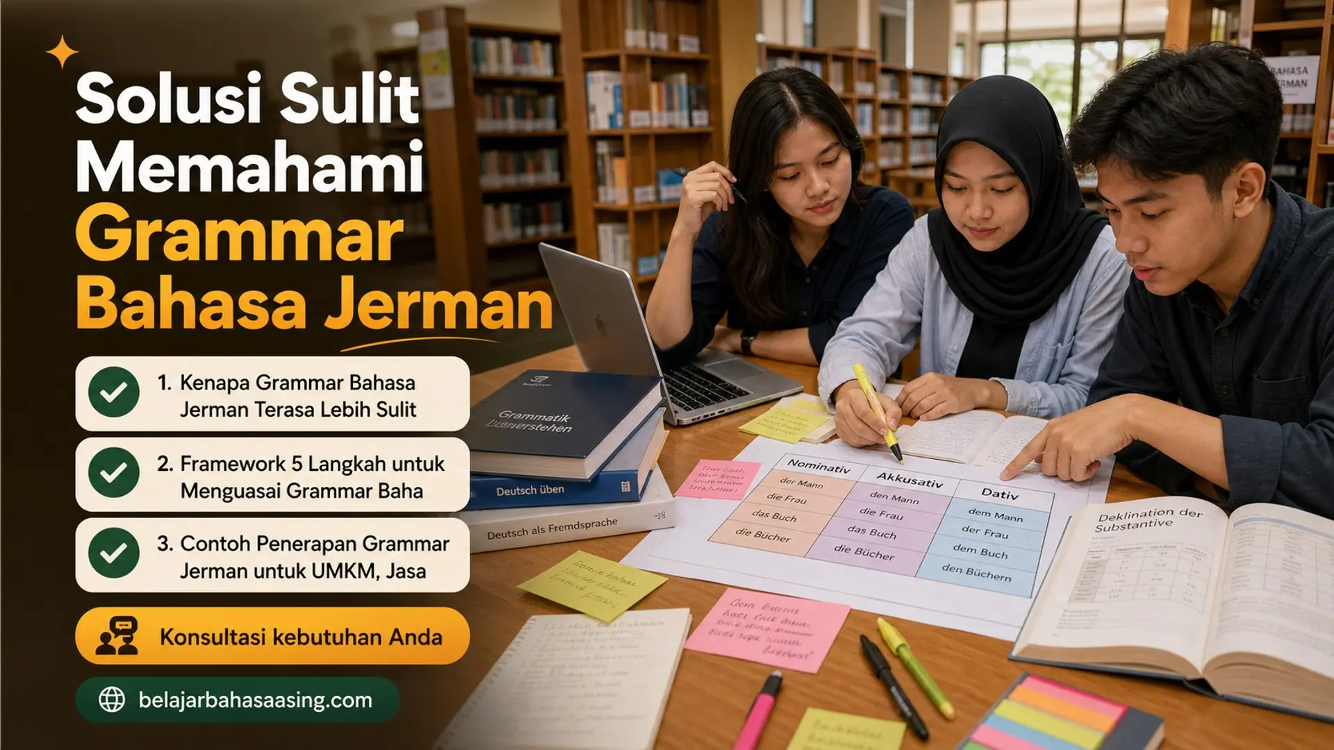 belajar bahasa asing - Solusi Sulit Memahami Grammar Bahasa Jerman