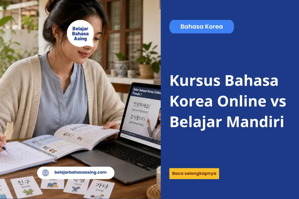 Kursus Bahasa Korea Online vs Belajar Mandiri - Belajar Bahasa Asing