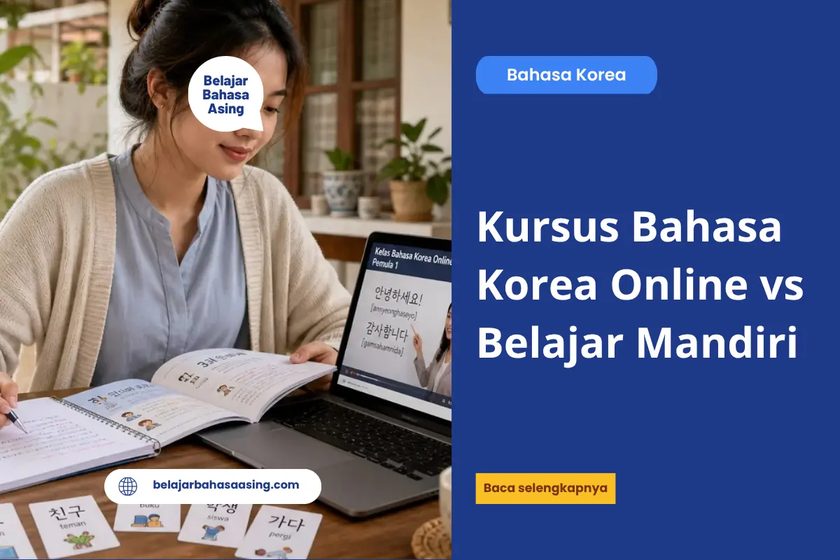 Kursus Bahasa Korea Online vs Belajar Mandiri - Belajar Bahasa Asing